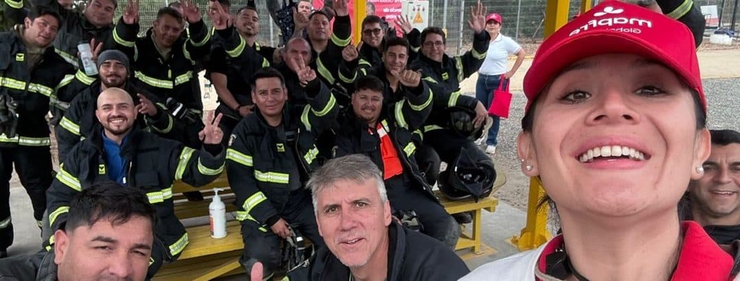Celebrating the first firefighting competitions in Chile
